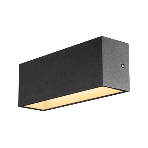 SLV 1005155 Sitra L Wandleuchte up/down LED Outdoor Wandaufbauleuchte Anthrazit CCT Switch 3000/4000K 30cm