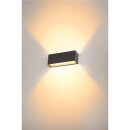 SLV 1005155 Sitra L Wandleuchte up/down LED Outdoor Wandaufbauleuchte Anthrazit CCT Switch 3000/4000K 30cm