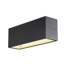 SLV 1005155 Sitra L Wandleuchte up/down LED Outdoor Wandaufbauleuchte Anthrazit CCT Switch 3000/4000K 30cm