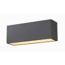 SLV 1005155 Sitra L Wandleuchte up/down LED Outdoor Wandaufbauleuchte Anthrazit CCT Switch 3000/4000K 30cm