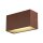 SLV 1005154 Sitra M Wandleuchte up/down LED Outdoor Wandaufbauleuchte Rost farbend CCT Switch 3000/4000K 20cm