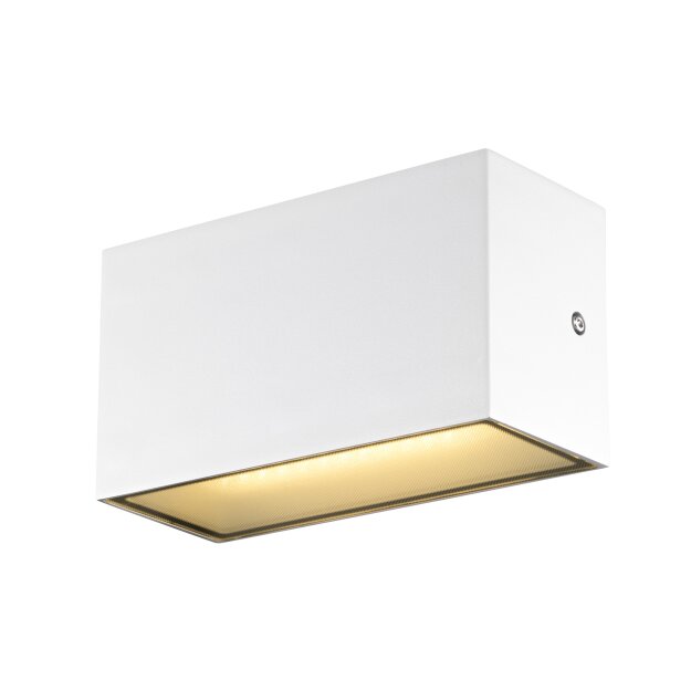 SLV 1005153 Sitra M Wandleuchte up/down LED Outdoor Wandaufbauleuchte Weiß CCT Switch 3000/4000K 20cm