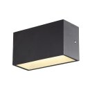 SLV 1005151 Sitra M Wandleuchte up/down LED Outdoor Wandaufbauleuchte Anthrazit CCT Switch 3000/4000K 20cm