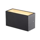 SLV 1005151 Sitra M Wandleuchte up/down LED Outdoor Wandaufbauleuchte Anthrazit CCT Switch 3000/4000K 20cm