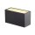SLV 1005151 Sitra M Wandleuchte up/down LED Outdoor Wandaufbauleuchte Anthrazit CCT Switch 3000/4000K 20cm