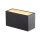 SLV 1005151 Sitra M Wandleuchte up/down LED Outdoor Wandaufbauleuchte Anthrazit CCT Switch 3000/4000K 20cm