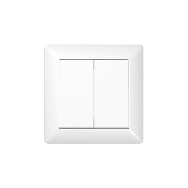 Set Funkwandsender EnOcean ENOA595WW und 1-fach Rahmen Serie AS