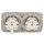 Busch-Jaeger Steckdosen Set: 2x 20 EUCKS-212  Steckdose BSl + 2512-212  2-fach Rahmen Weiß Duro 2000  SI