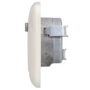Busch-Jaeger Busch-Duro 2000 SI Set: Antennensteckdose EDA 302 F + 1743-03-212 Abdeckung + 2511-212 1-fach Rahmen Cremeweiß
