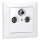 Busch-Jaeger Busch-balance SI Set: 1x Antennensteckdose EDA 302 F + 1743-03-914 Abdeckung + 1721-914 1-fach Rahmen Alpinweiß