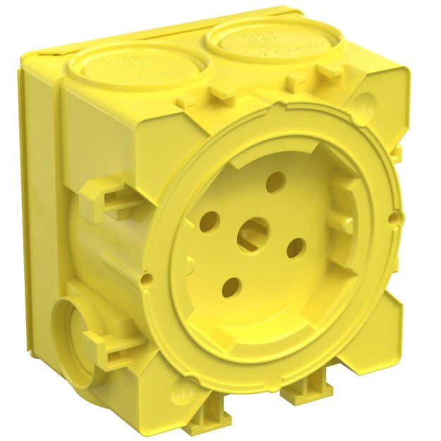 Kaiser 1262-06 Betonbau, B2 Geräte-Verbindungsdose für System-Haftmagnet, Tiefe 48,5 mm 1 teilig, Einbauöffnung Ø 60 mm