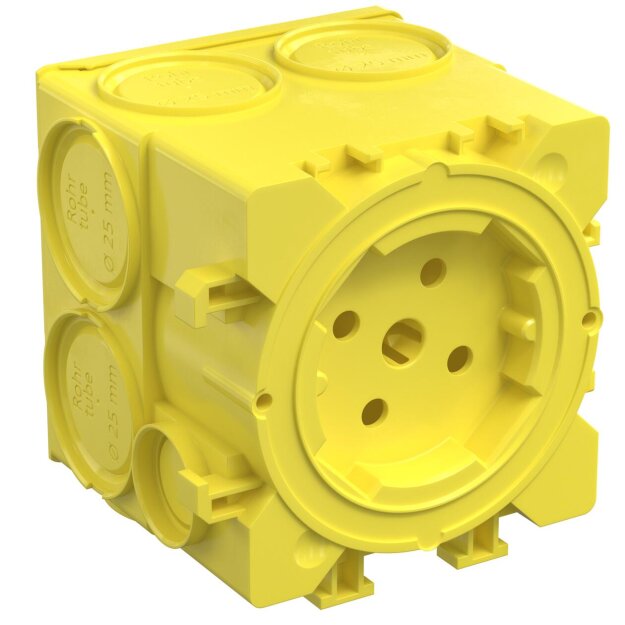 Kaiser 1263-06 Betonbau, B² Geräte-Verbindungsdose für Systemhaftmagnet, Tiefe 68,5 mm 1 teilig, Einbauöffnung Ø 60 mm
