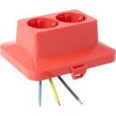 Kaiser AT2218 Steckbar Frontteil AK2, 2x Schuko, rot,...