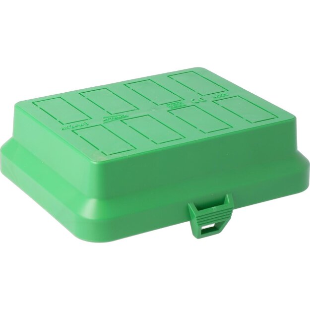 Kaiser AT2289 Steckbar Frontteil AK2, unbestückt, grün für 8x 3-polig GST18 / WINSTA MIDI 125x100x36 mm