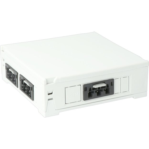 Kaiser AT3218 Steckbar 100% Gehäuse PD, WAGO WINSTA, in:3pol sw, out:4x 3pol sw 120x120x40 mm, lichtgrau