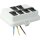 Kaiser AT6061 Steckbar Frontteil AK2, Wieland GST18, in:3pol H07V-U, out:6x 3pol sw L1 125x100x42 mm, lichtgrau