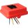 Kaiser AT6396 Steckbar Frontteil AK2, Wieland GST18, in:4pol H07V-U, out:2x4pol sw L1+L2 125x100x42 mm, rot