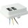 Kaiser AT7703 Steckbar Frontteil AK2, WAGO WINSTA MIDI in:3pol H07V-U, out:2x 3pol sw L1 125x100x42 mm, lichtgrau