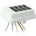 Kaiser AT7721 Steckbar Frontteil AK2, WAGO WINSTA MIDI in:5pol H07V-U, out:4x5pol sw L1+L2+L3 125x100x42 mm, lichtgrau