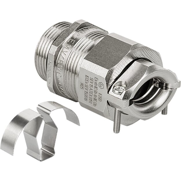Kaiser EX1813.83.25 Ex Progress EMV easyCONNECT Ms KB M25 Ex e II Kabel Ø 12.5-20.5 mm, lang mit Kontaktfeder und Klemmbacken