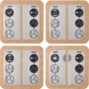 Hager XEVA310 Ladestation Zubehör Sticker witty RFID...