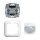 Busch-Jaeger 62764 UJ-214-WL Busch Wächter 180 flex Wireless Komplettset Komfort-Sensor Multilinse Relais Einsatz Reflex SI-Abdeckrahmen 1-fach Alpinweiß 2CKA006200A0259