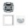 Busch-Jaeger 62764 UJ-84-WL Busch Wächter 180 flex Wireless Komplettset Komfort-Sensor Multilinse Relais-Einsatz future linear Abdeckrahmen 1-fach Studioweiß 2CKA006200A0263
