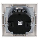 Busch-Jaeger 64765 UJ-914 Komplettset Komfortschalter flex Relais-Einsatz balance-SI-Abdeckrahmen 1-fach Alpinweiß 2CKA006800A2912
