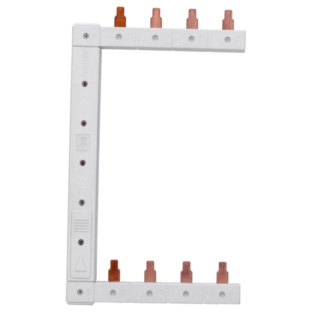 Hager KCF663S Phasenschiene senkrecht 63A links/rechts (symmetrisch) L1L2L3N zu L1L2L3N 125mm 2-reihig