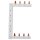 Hager KCF663S Phasenschiene senkrecht 63A links/rechts (symmetrisch) L1L2L3N zu L1L2L3N 125mm 2-reihig