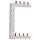 Hager KCF663S Phasenschiene senkrecht 63A links/rechts (symmetrisch) L1L2L3N zu L1L2L3N 125mm 2-reihig