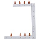 Hager KCF863L Phasenschiene senkrecht 63A links L1L2L3N zu L1N-L2N-L3N 125mm 2-reihig