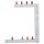 Hager KCF863L Phasenschiene senkrecht 63A links L1L2L3N zu L1N-L2N-L3N 125mm 2-reihig