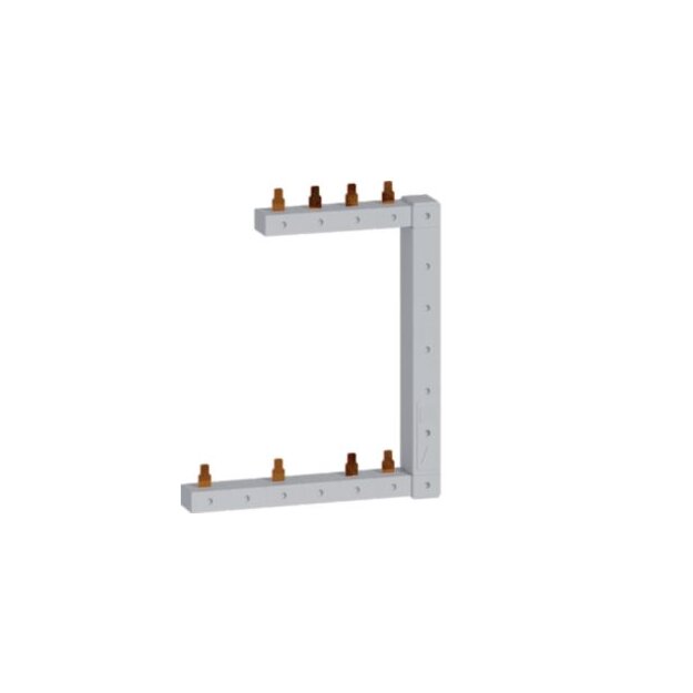 Hager KCF863R Phasenschiene senkrecht 63A rechts L1L2L3N zu L1N-L2N-L3N 125mm 2-reihig