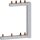 Hager KCF863R Phasenschiene senkrecht 63A rechts L1L2L3N zu L1N-L2N-L3N 125mm 2-reihig