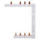 Hager KCF963L Phasenschiene senkrecht 63A links L1N-L2N-L3N zu L1L2L3N 125mm 2-reihig
