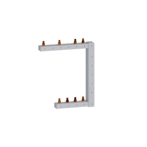 Hager KCF963R Phasenschiene senkrecht 63A rechts L1N-L2N-L3N zu L1L2L3N 125mm 2-reihig