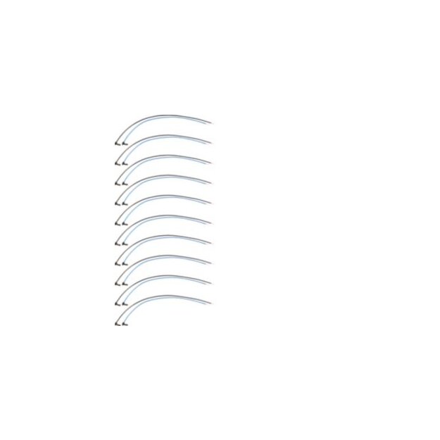 Hager KU9S46GVZ BKE-Spannungsabgriff universZ 460mm schwarz/blau Stecker-verdichtet 10Stück