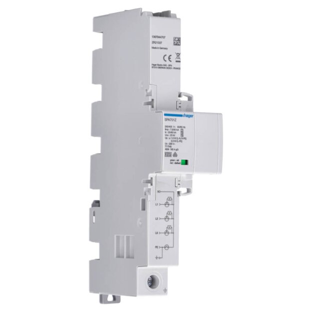 Hager SPA701Z Kombiableiter T1+T2+T3 4-polig Iimp 7,5kA TT/TNS