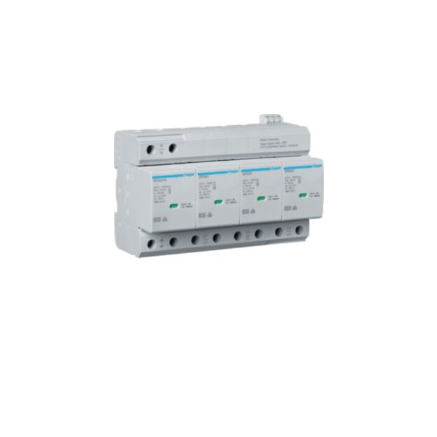 Hager SPA801 Kombiableiter T1+T2 4-polig Uc 350V Iimp 25kA Up 1.5kV TNS/TT Fernmeldekontakt
