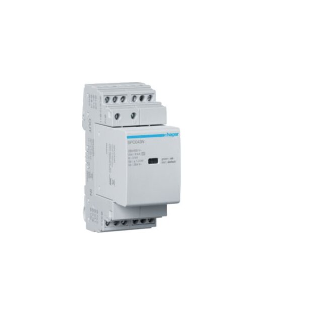 Hager SPC403N Überspannungsableiter T3 3-polig+N Uc 264V In 3kA Up 1.4kV Kontakt