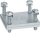 Hager UVZ35PK Plattenklemme für Flachkupfer und flexiblen Kupferbändern Klemmraum 35mmx30mm