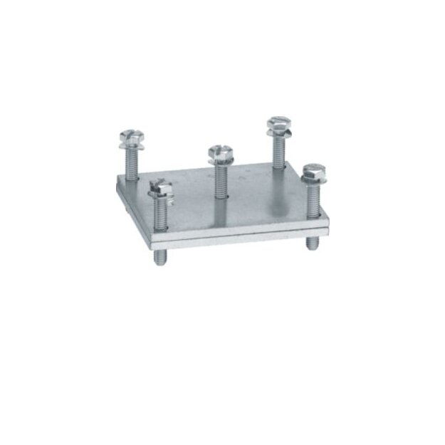 Hager UVZ63PK Plattenklemme für Flachkupfer und flexiblen Kupferbändern Klemmraum 63mmx50mm
