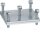 Hager UVZ63PK Plattenklemme für Flachkupfer und flexiblen Kupferbändern Klemmraum 63mmx50mm