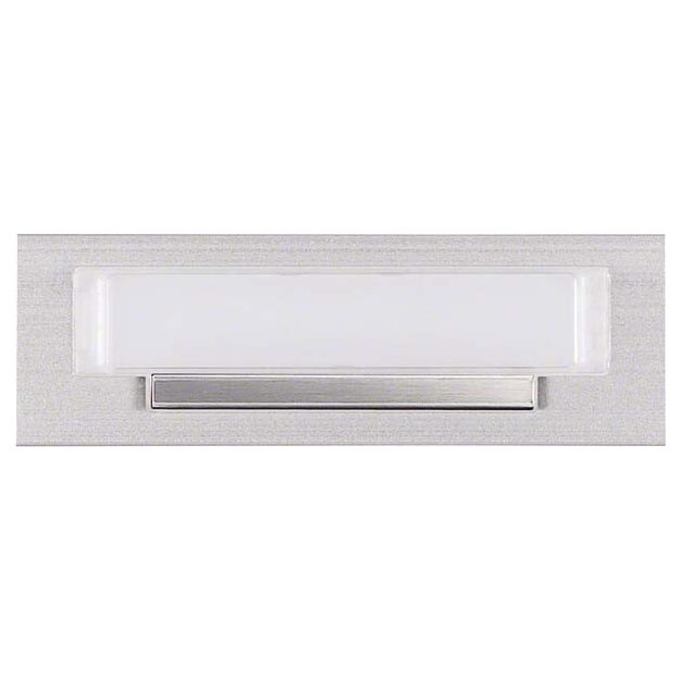 Elcom REH032Y AVZ-REB Ruftaster mit Namensschild und weißen LED EB Aluminium