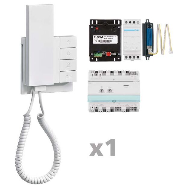 Elcom REK401Y AudioKit 1 Teilnehmer i2Audio/2Draht ELCOM.FON
