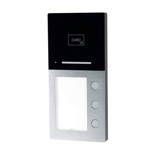 Voxura Domo-Audio3ASRL 3-Famlien Aufputz Audio Außenstation mit integrierter RFID und Bluetooth