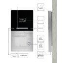 Voxura Domo-Audio3ASRL 3-Famlien Aufputz Audio Außenstation mit integrierter RFID und Bluetooth