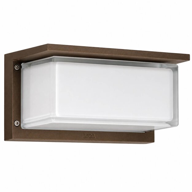Bega 33485BK3 Wandleuchte für den Innen- & Außenbereich Bronze 3000 K zus. kostl. 1 x BEGA 13590