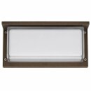 Bega 33485BK3 Wandleuchte für den Innen- & Außenbereich Bronze 3000 K zus. kostl. 1 x BEGA 13590